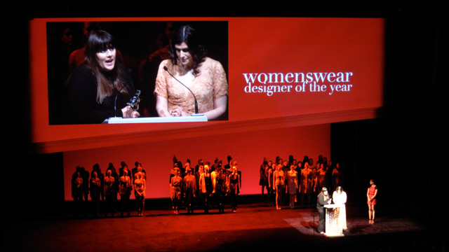 Womenswear winners, Kate and Laura Mulleavy of Rodarte