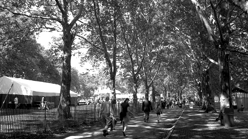 The boulevard adjacent to Colonels Row
