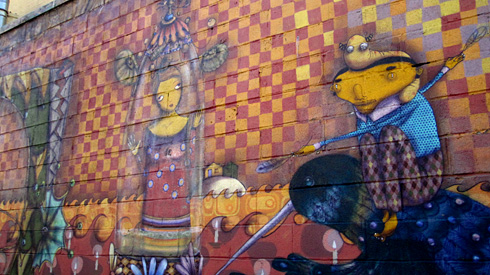 os_gemeos_04 Coney Island mural, Os Gemeos