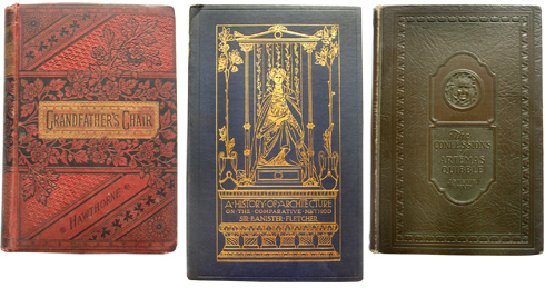 threeBooks three old books with fine binding