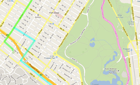 Our bike routes around the neighborhoods