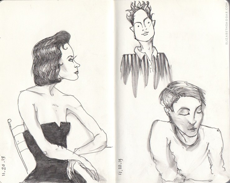 drawings: some random figments of people