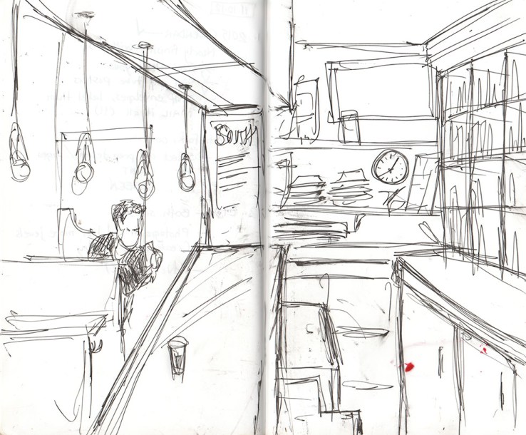 A place, in a sketch, Brooklyn