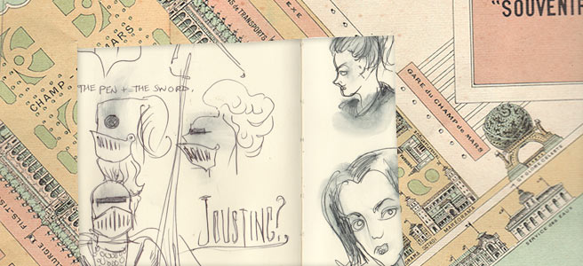 bit of old map and sketches