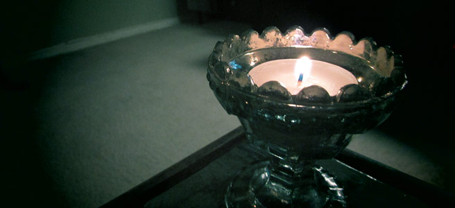(photo of a candle)