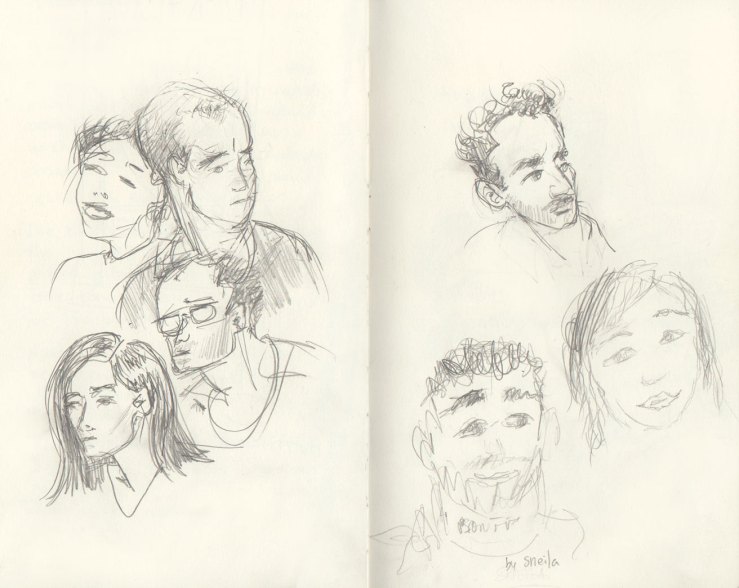 pencil sketches of people