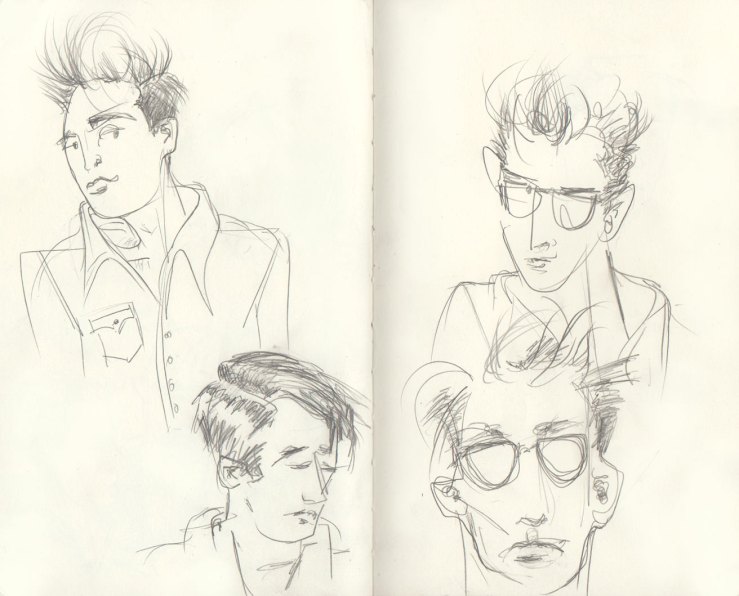 pencil sketches of people