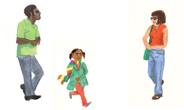 watercolor paintings of people