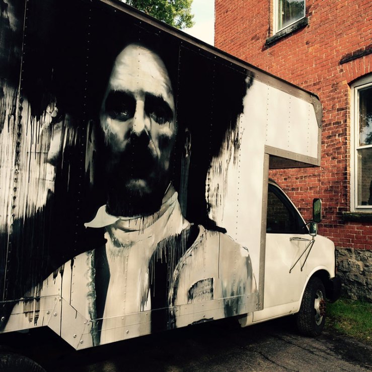 face painted on a truck