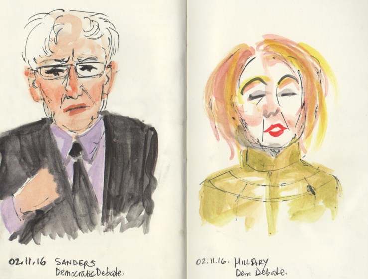 Democratic Debate; Sanders and Clinton