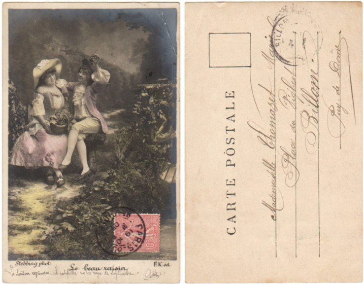 old French postcard