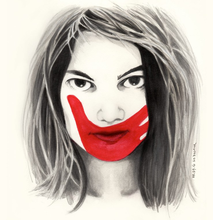 watercolor portrait painting