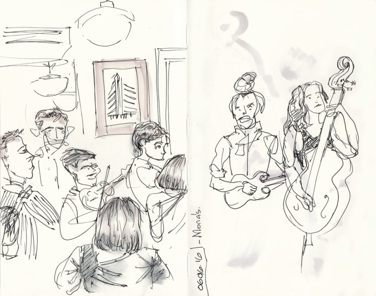 Bluegrass session at Mona's NYC