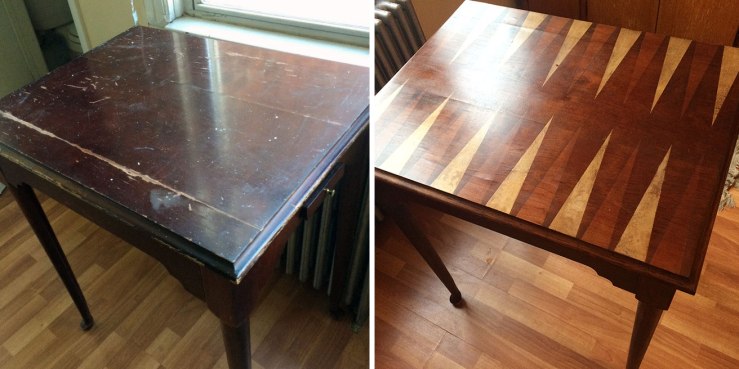 Before and After: a Queen Anne style reproduction, restored