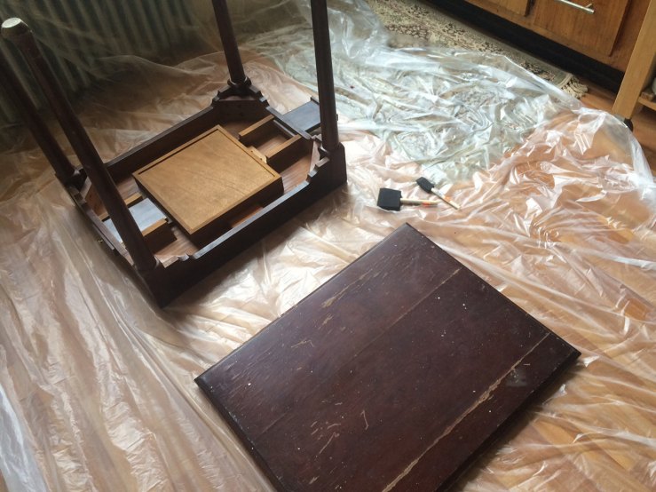 Queen Anne style gaming table to be restored