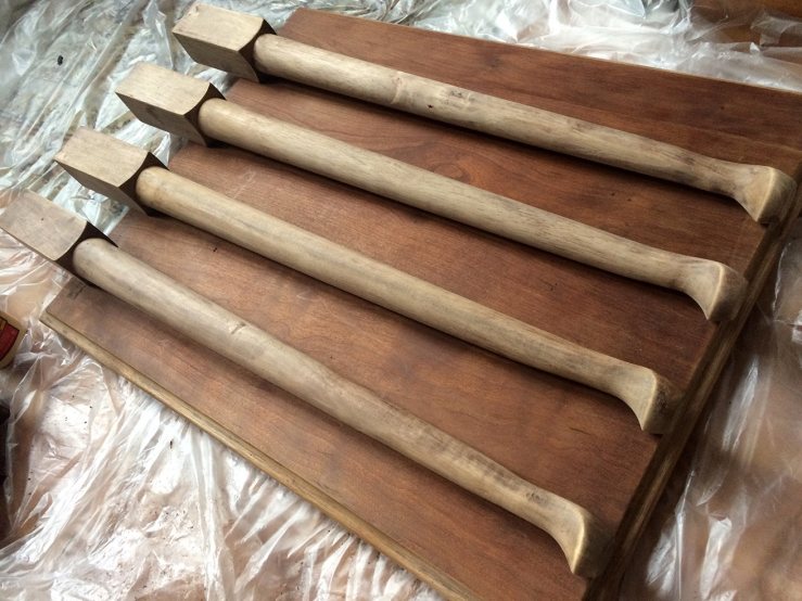 Legs and tabletop ready for a new finish