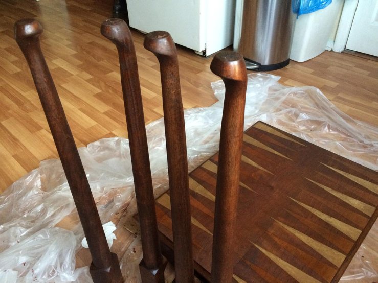 Legs and top nearly complete.