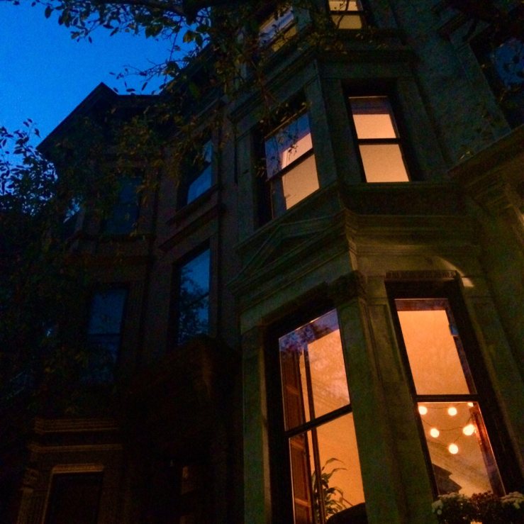 A fine, high-ceilinged front room in a North Slope brownstone