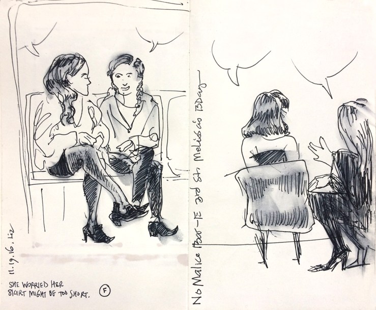Subway drawing, bar drawing