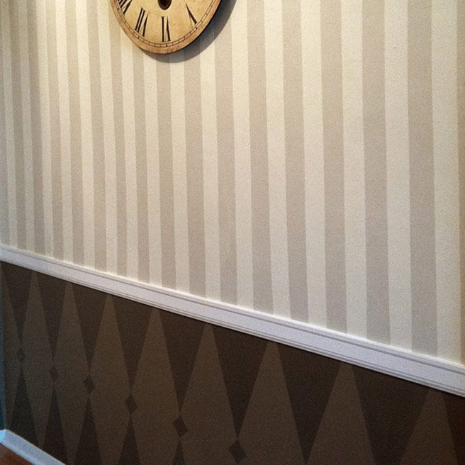 Interior painted wall