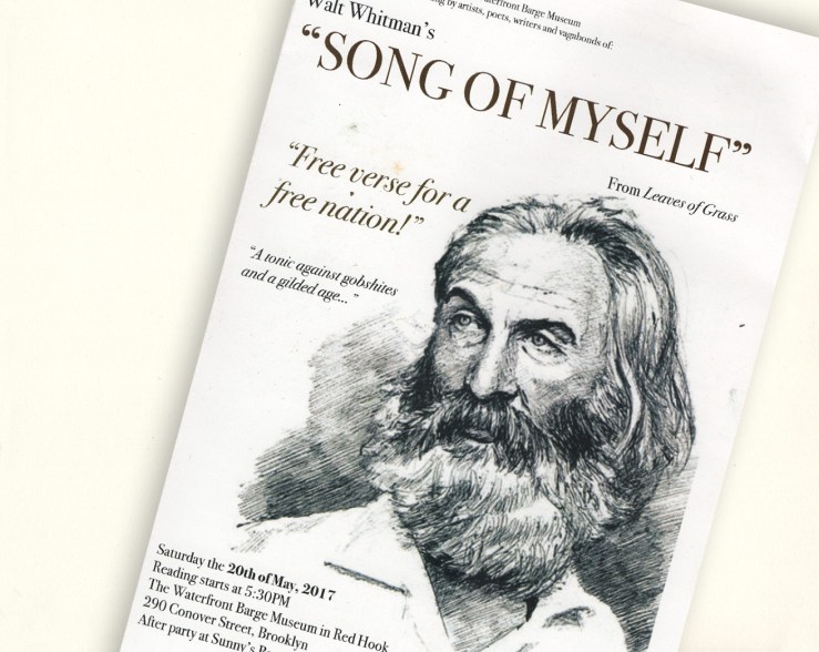 Walt Whitman reading on Red Hook barge