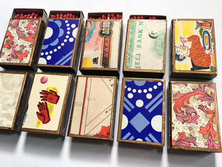 decorated matchboxes