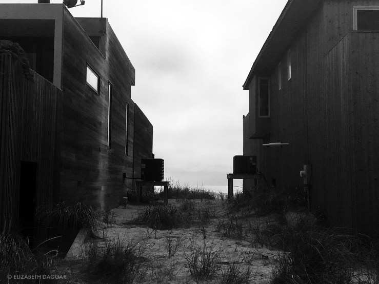 Facing stoic beach houses