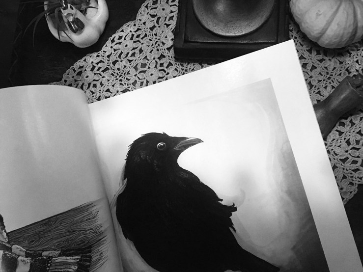 Photo of the Inktober book,crow