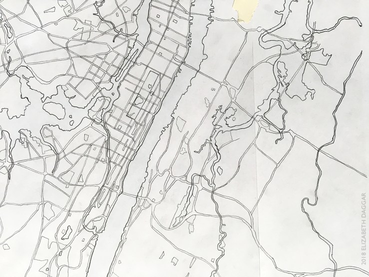 NYC roads and parks (drawing)