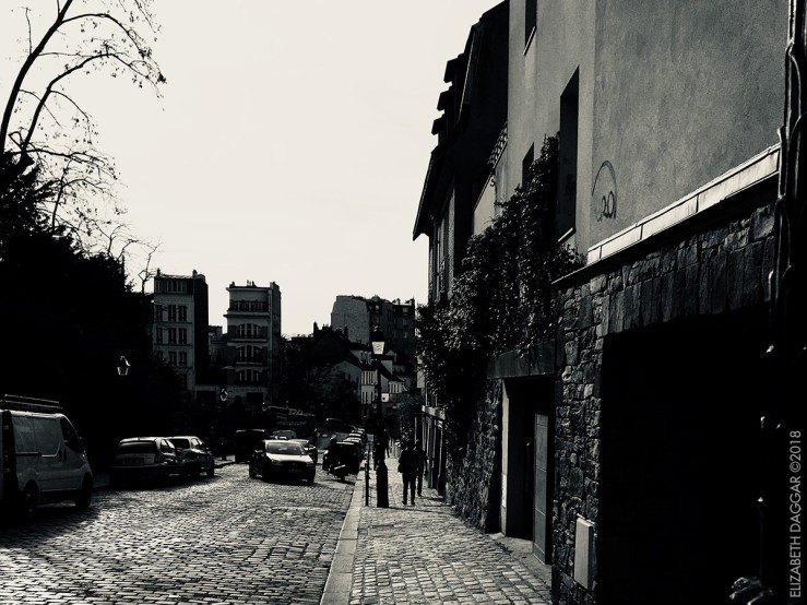 streets of Montmartre, photos in black and white