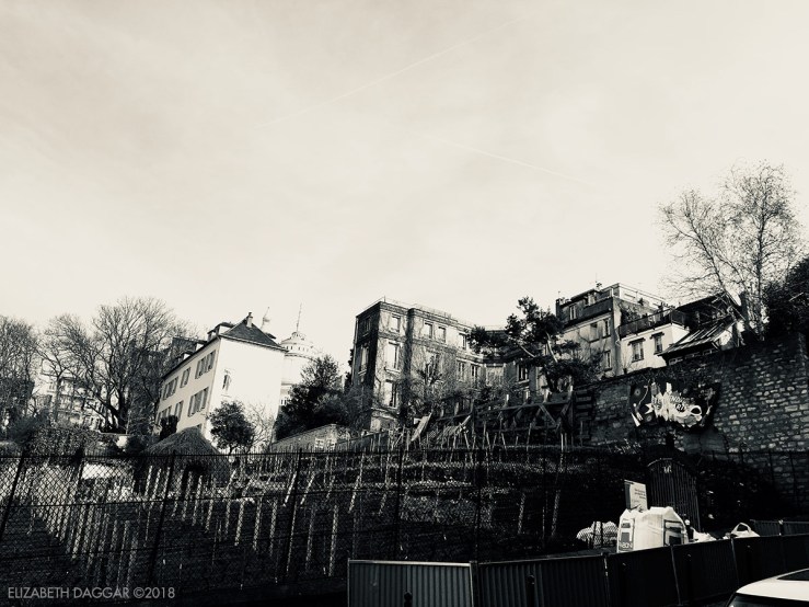 streets of Montmartre, photos in black and white