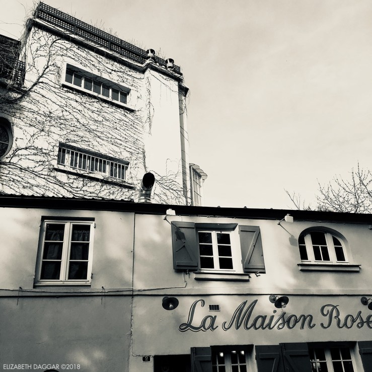 streets of Montmartre, photos in black and white