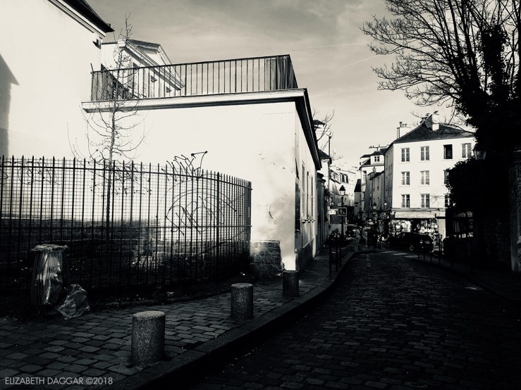 streets of Montmartre, photos in black and white