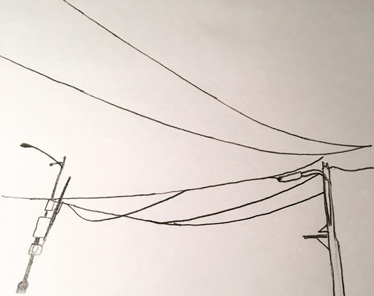 drawing of electrical wires