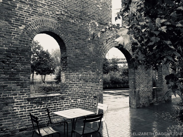 A little park in the ruins in DUMBO