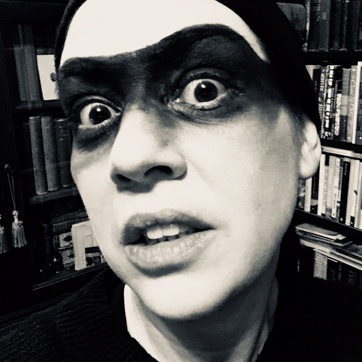 selfie of me in my bandit make-up